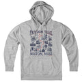 Boston Freedom Trail Sites Hoodie - Chowdaheadz