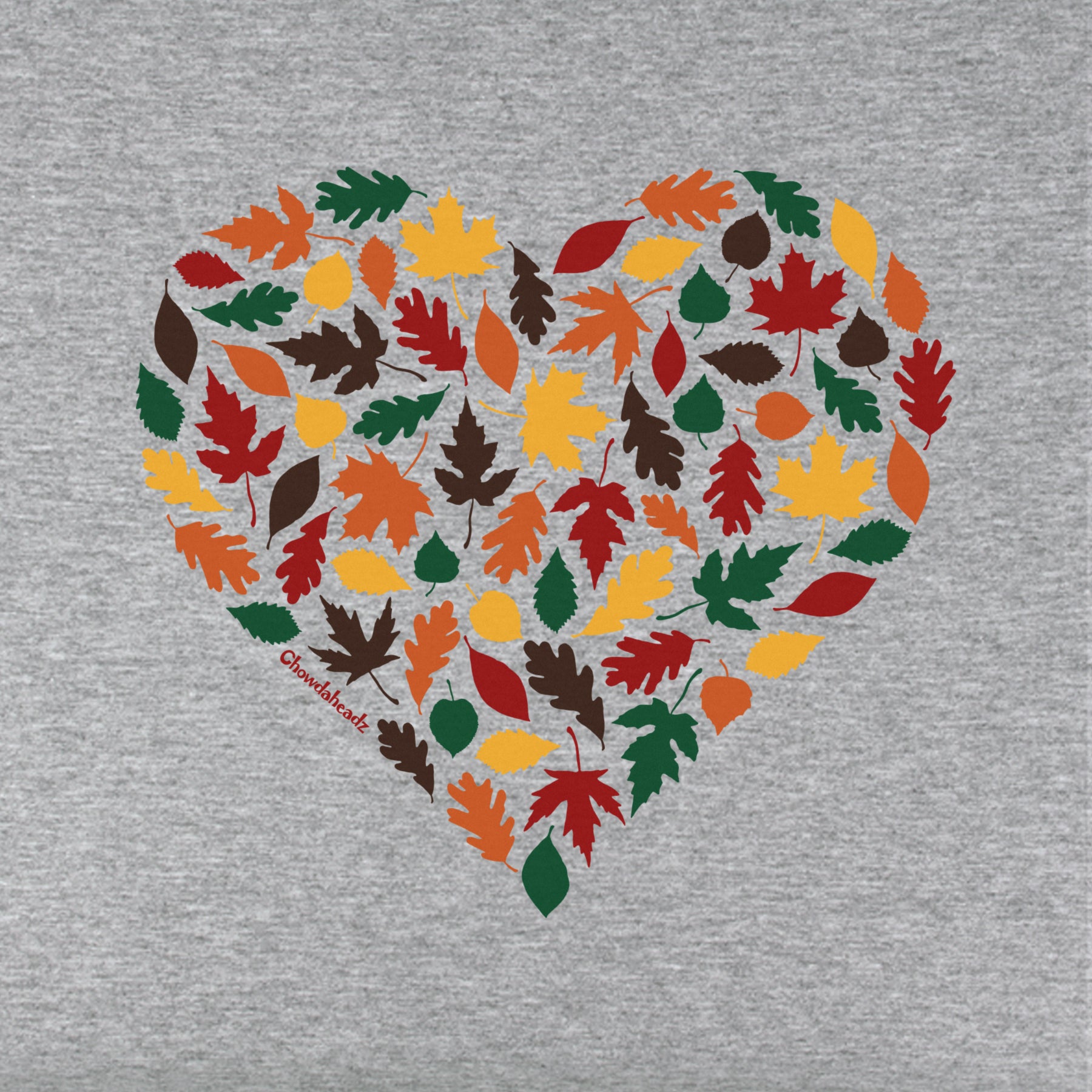 Fall Leaves Heart Youth T-Shirt - Chowdaheadz