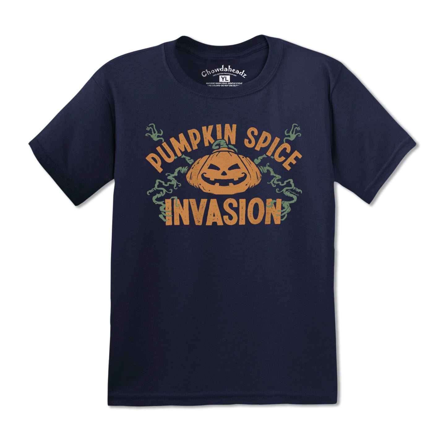 Pumpkin Spice Invasion Youth T-Shirt - Chowdaheadz
