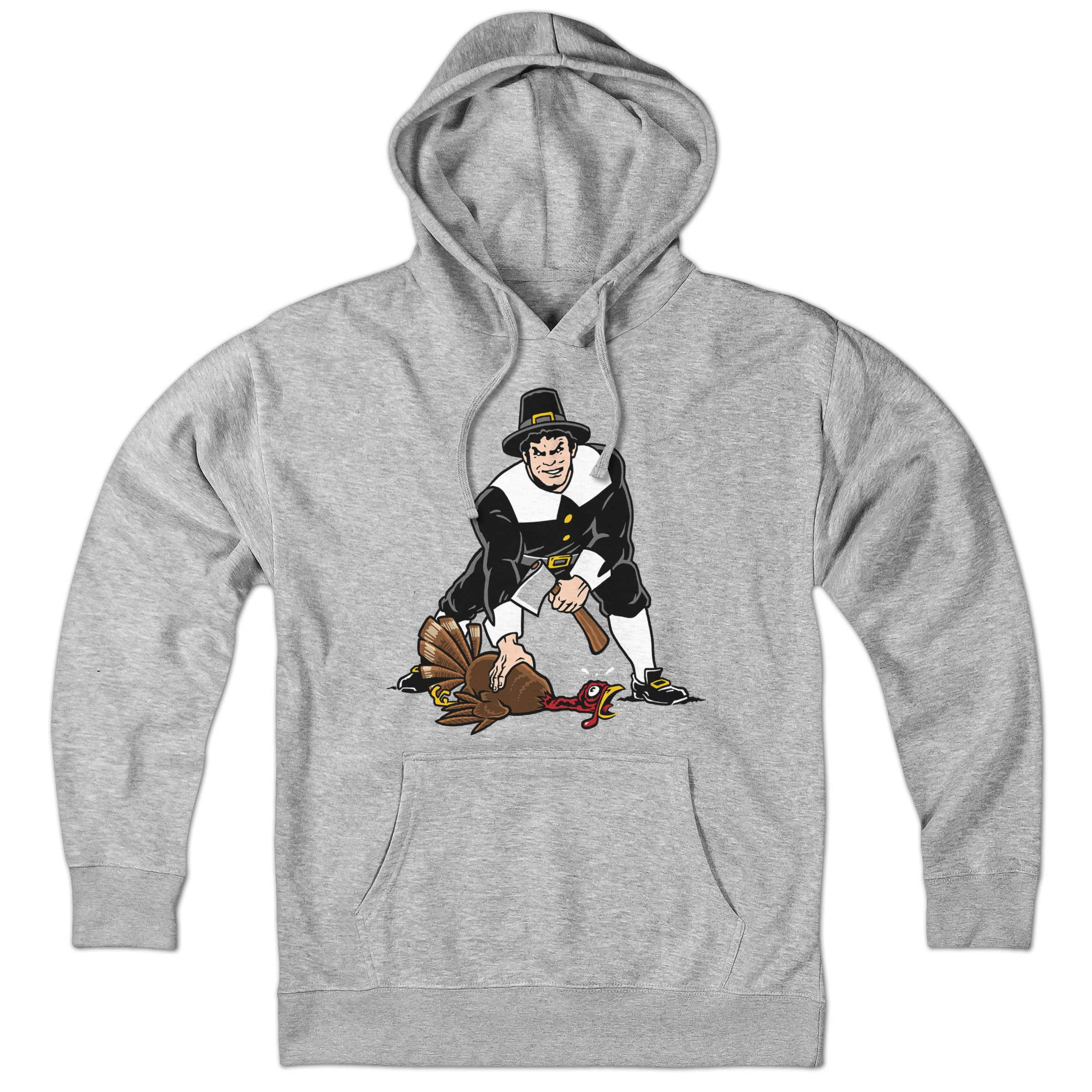 Three Point Stance Thanksgiving Pilgrim Hoodie