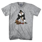 Three Point Stance Thanksgiving Pilgrim T-Shirt