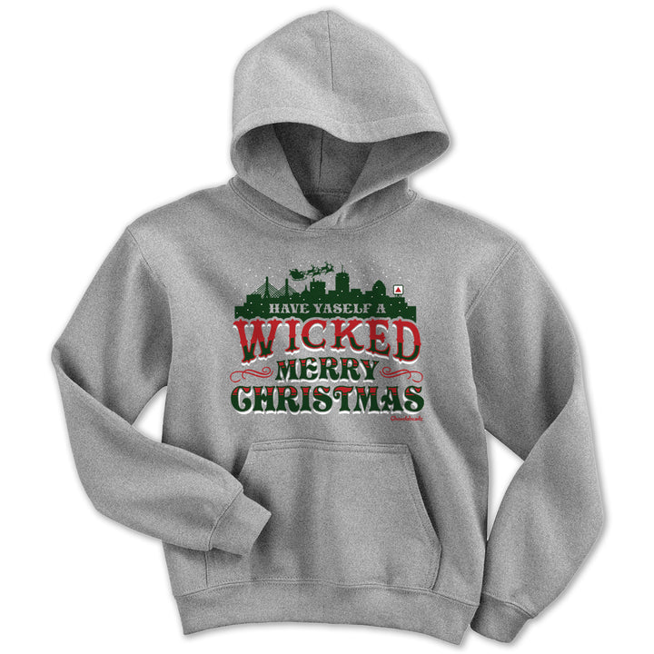 Have Yaself a Wicked Merry Christmas Youth Hoodie - Chowdaheadz