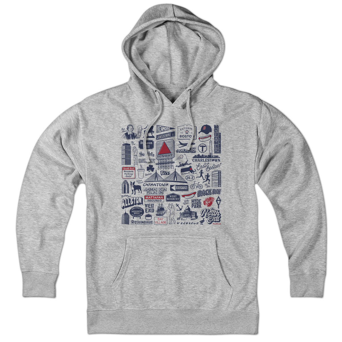 Boston Tourist Attraction Hoodie - Chowdaheadz