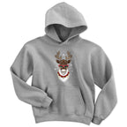 Cool Christmas Reindeer Youth Hoodie - Chowdaheadz