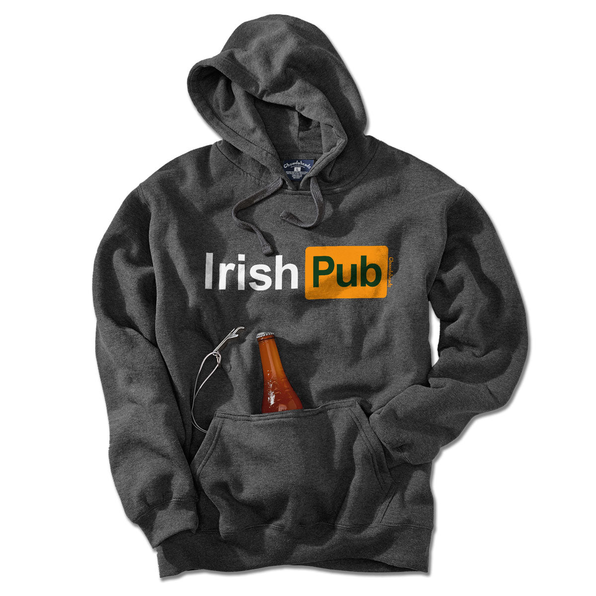 Irish Pub Logo Tailgater Hoodie - Chowdaheadz