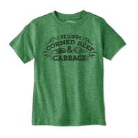 I Require Corned Beef and Cabbage Youth T-Shirt - Chowdaheadz