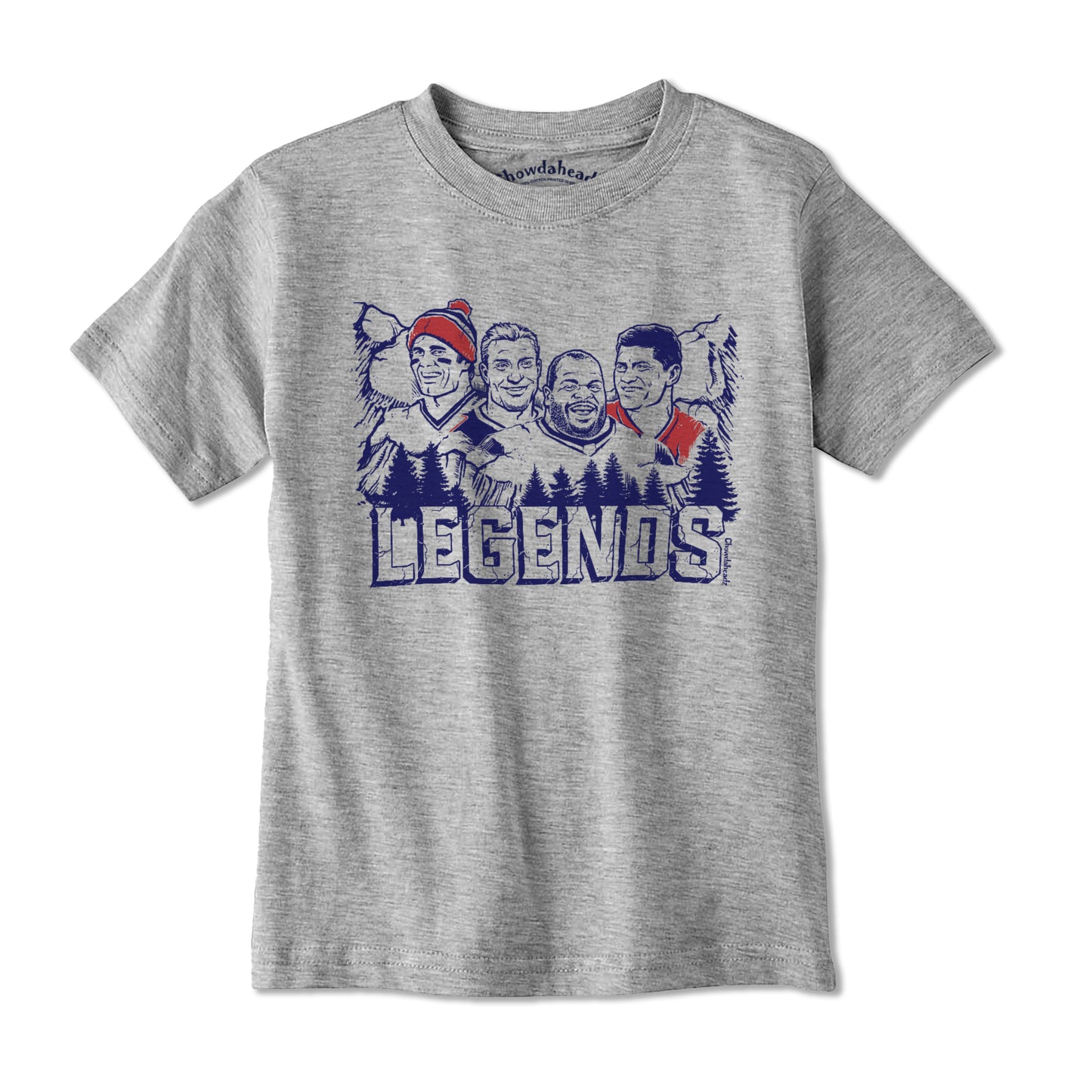 Legends of New England Football Youth T-Shirt - Chowdaheadz