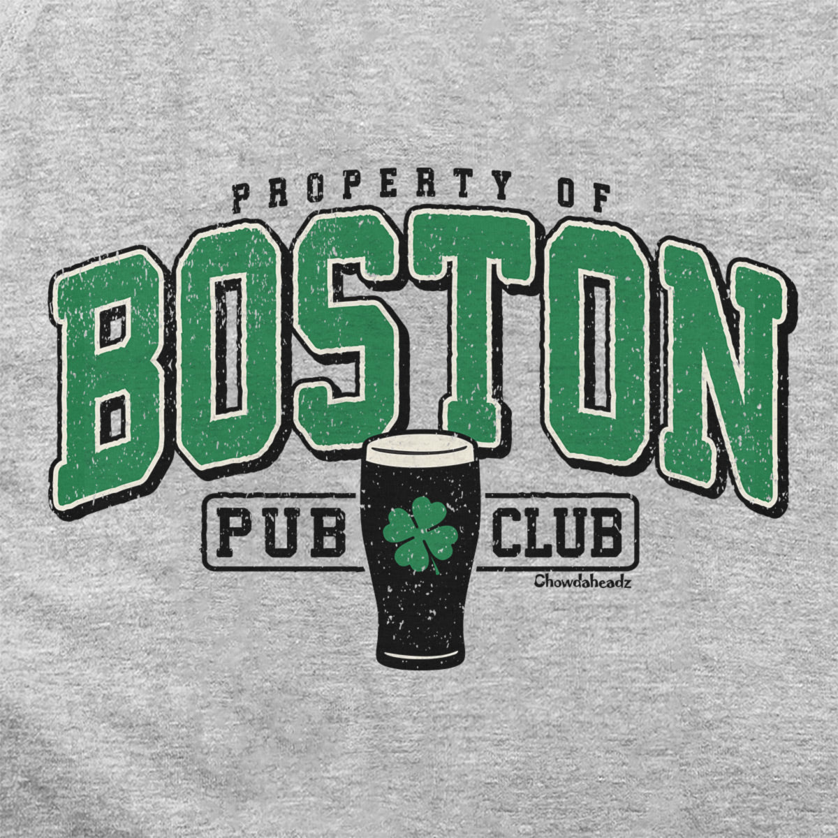 Property of Boston Irish Pub Tailgater Hoodie - Chowdaheadz