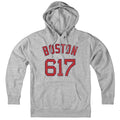 Boston 617 Baseball Hoodie - Chowdaheadz