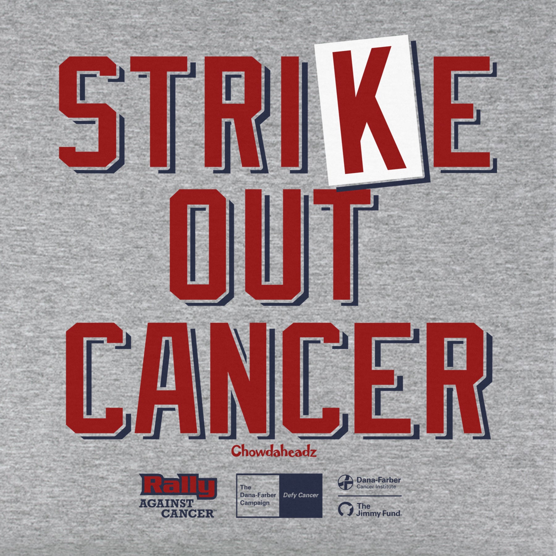Strike Out Cancer Youth T-Shirt - Chowdaheadz