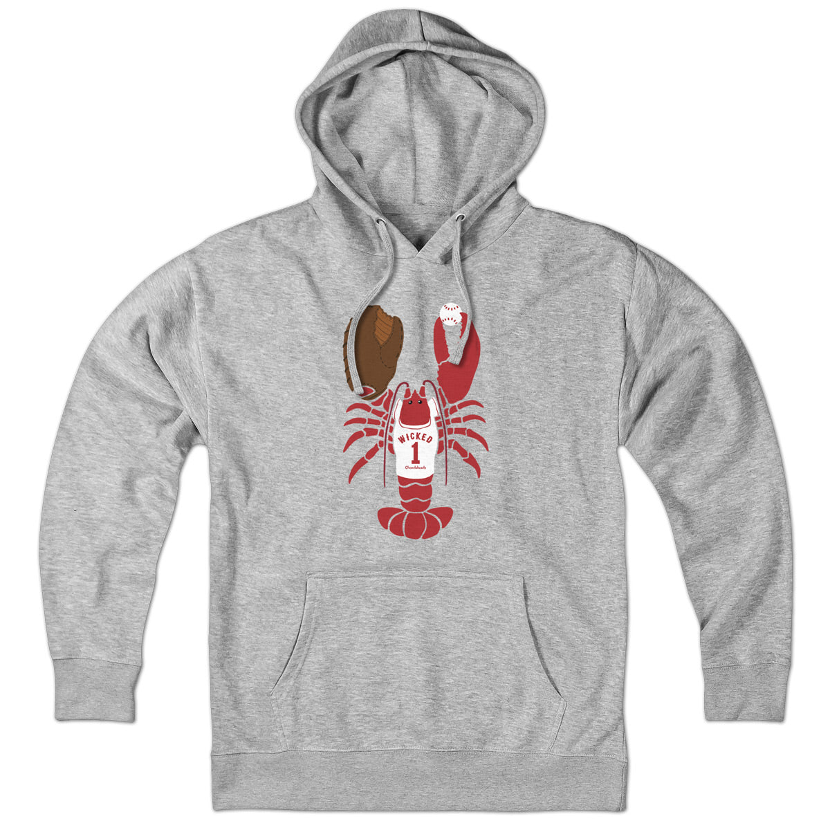 Wicked Lobstah Baseball Hoodie - Chowdaheadz