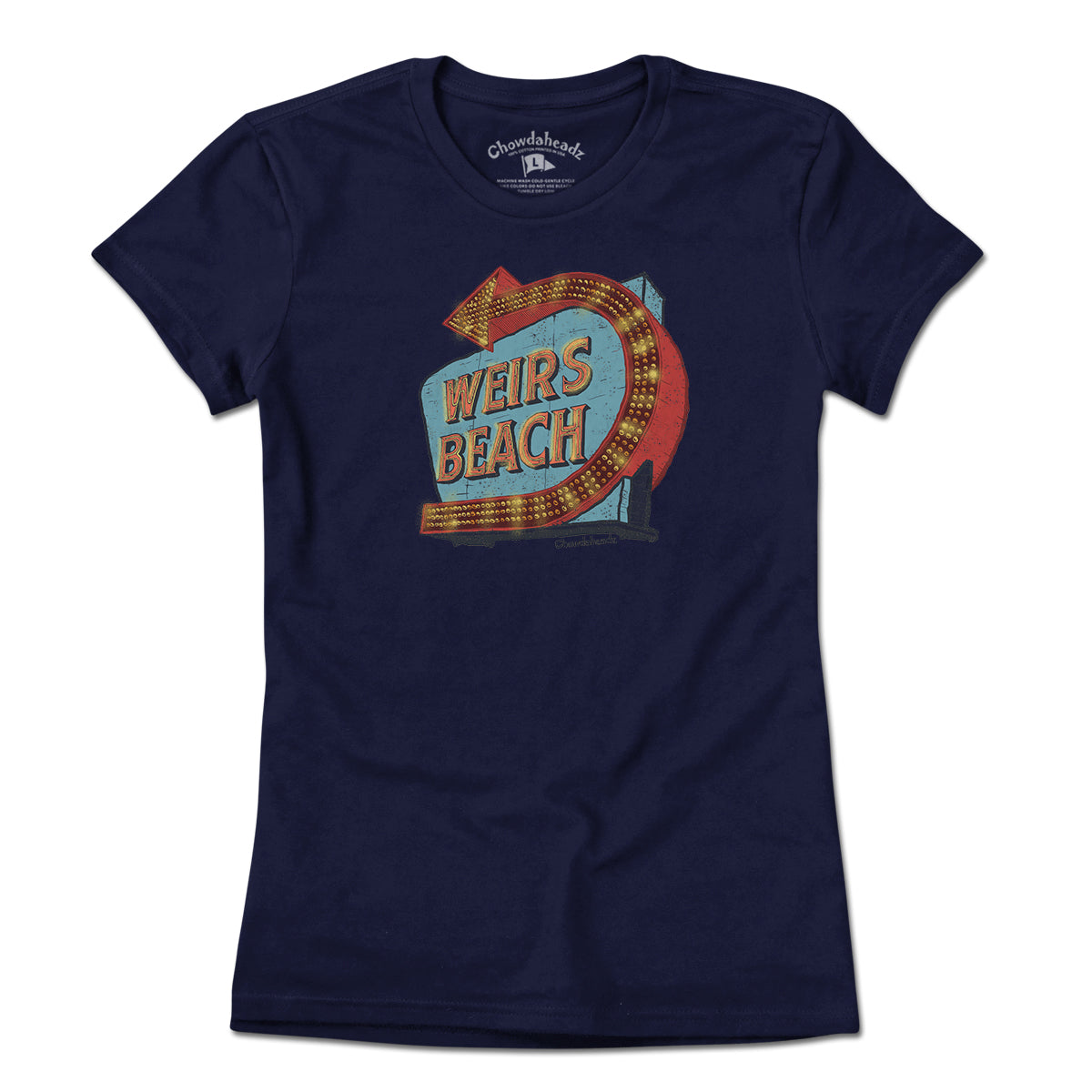 Weirs Beach Sign T-Shirt - Chowdaheadz