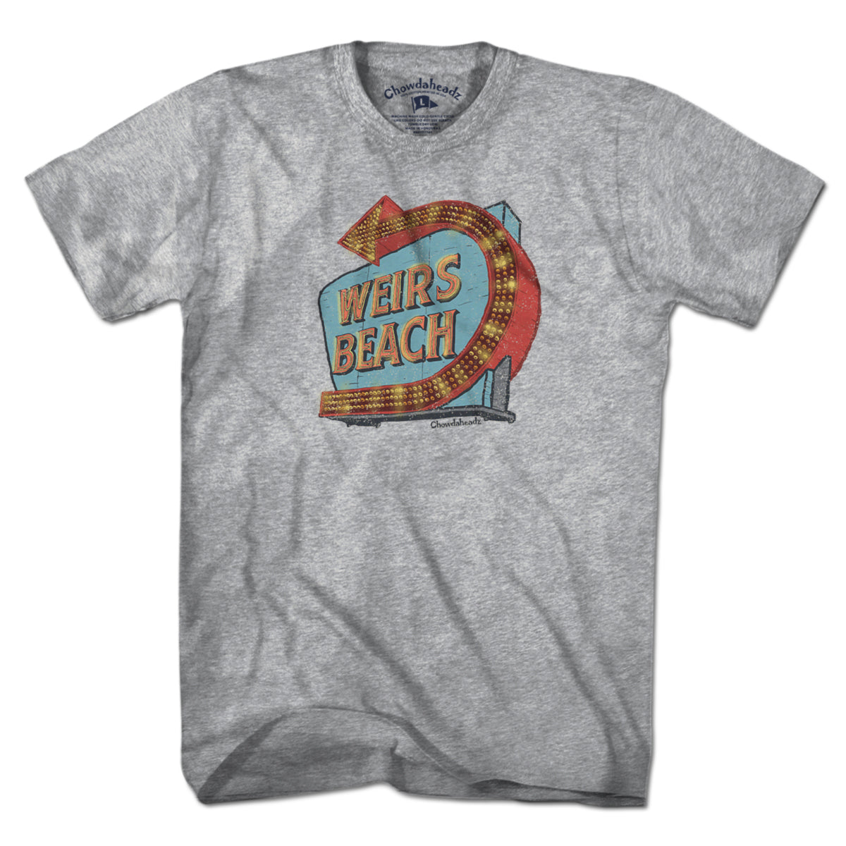 Weirs Beach Sign T-Shirt - Chowdaheadz
