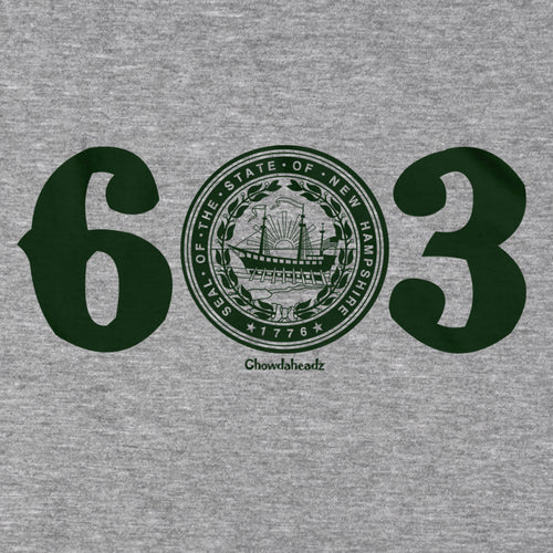 603 New Hampshire Seal T-Shirt - Chowdaheadz