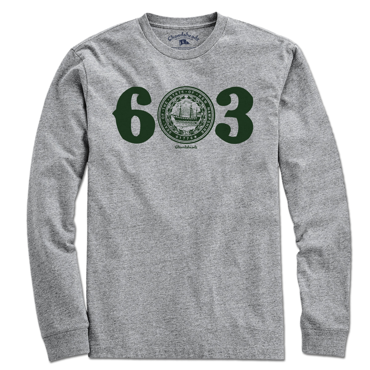 603 New Hampshire Seal T-Shirt - Chowdaheadz