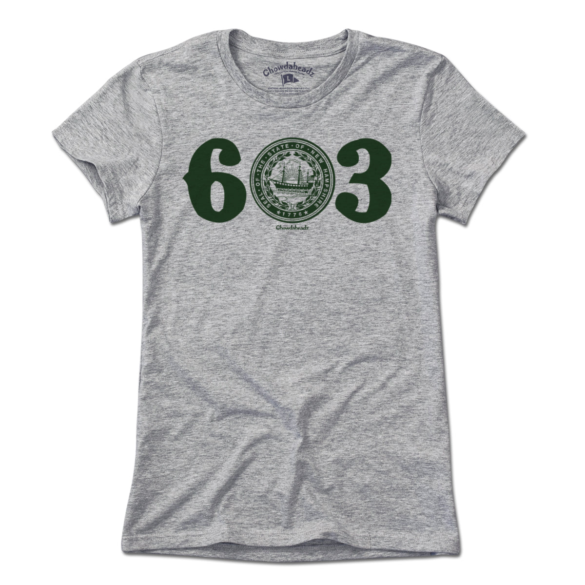603 New Hampshire Seal T-Shirt - Chowdaheadz