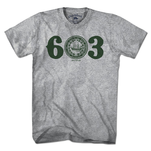 603 New Hampshire Seal T-Shirt - Chowdaheadz