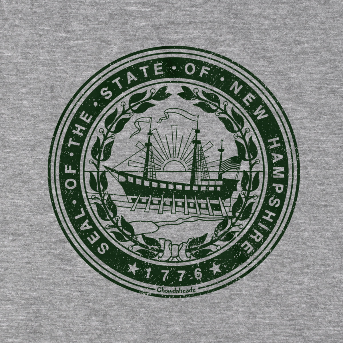 New Hampshire State Seal T-Shirt - Chowdaheadz