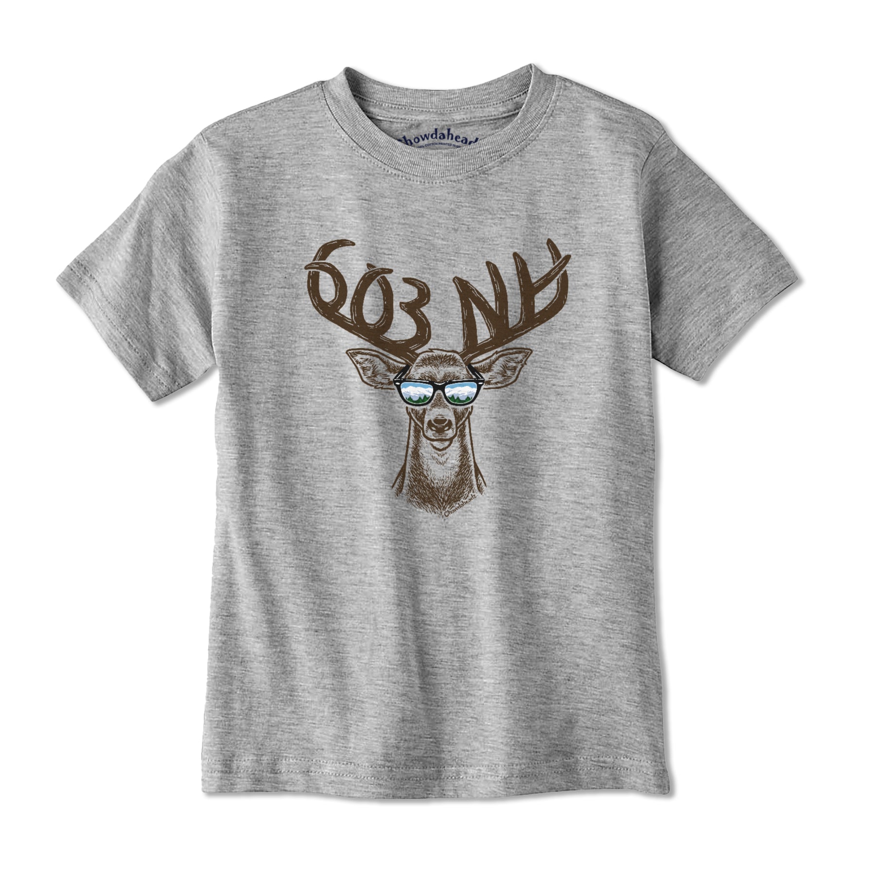 Cool New Hampshire Deer Youth T-Shirt - Chowdaheadz