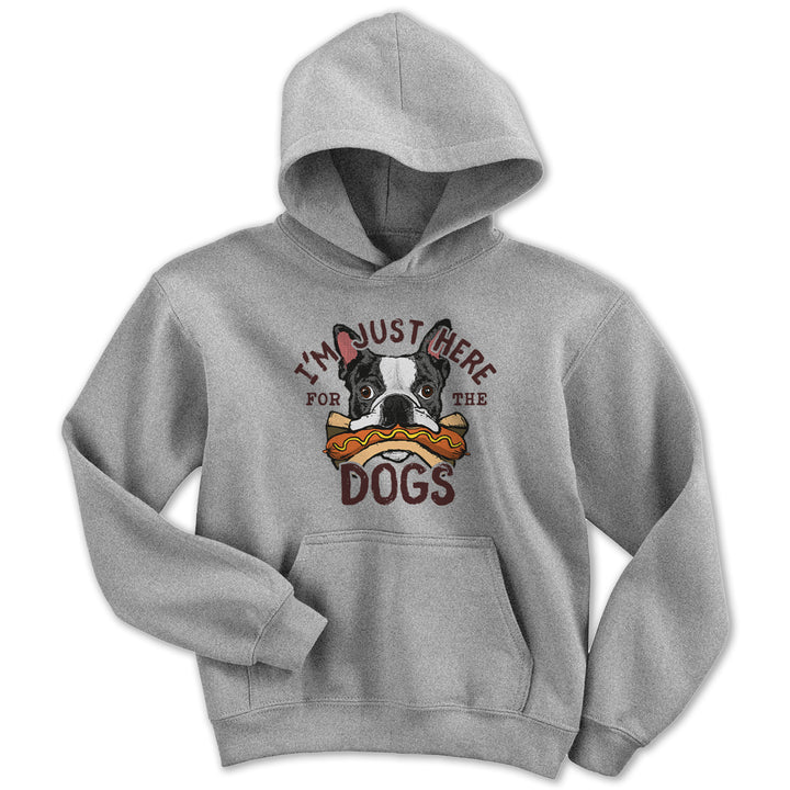 Just Here For The Dogs Youth Hoodie - Chowdaheadz