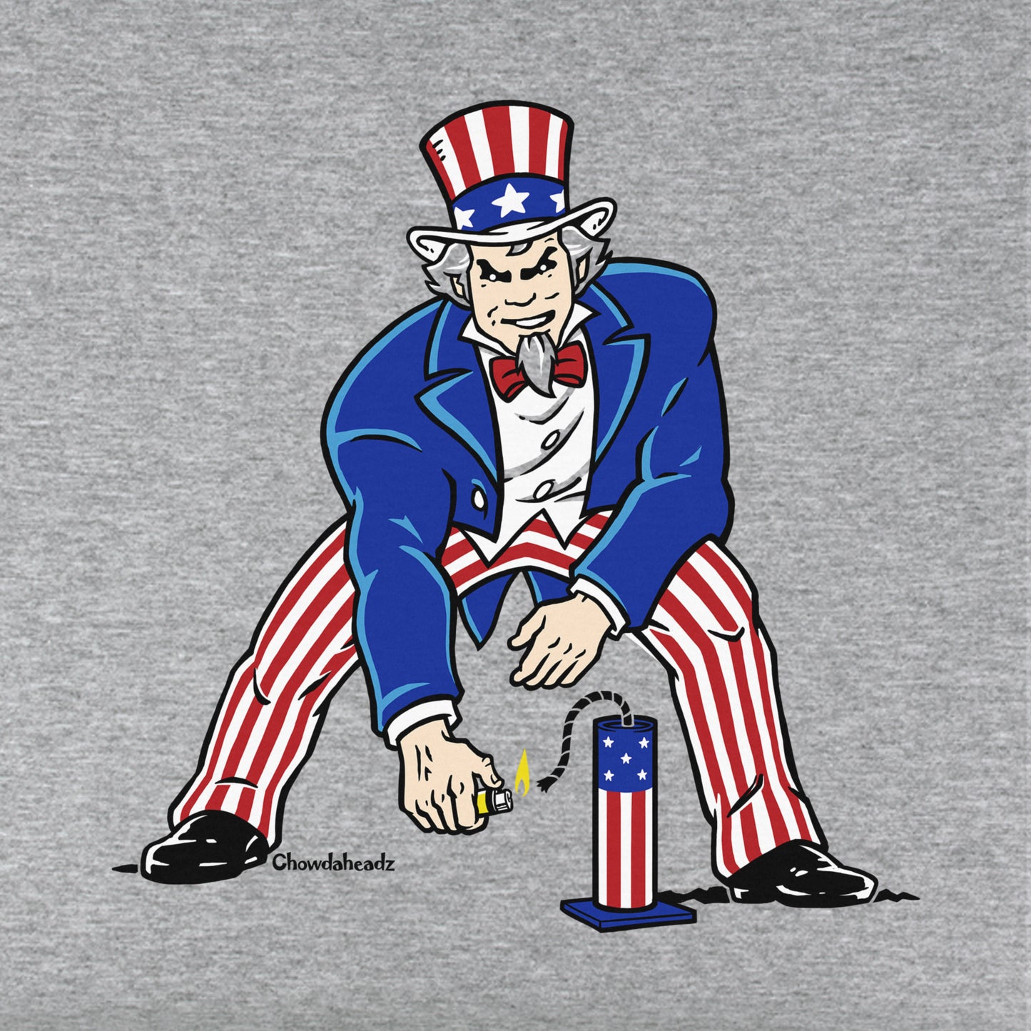 Three Point Stance Uncle Sam Youth T-Shirt - Chowdaheadz