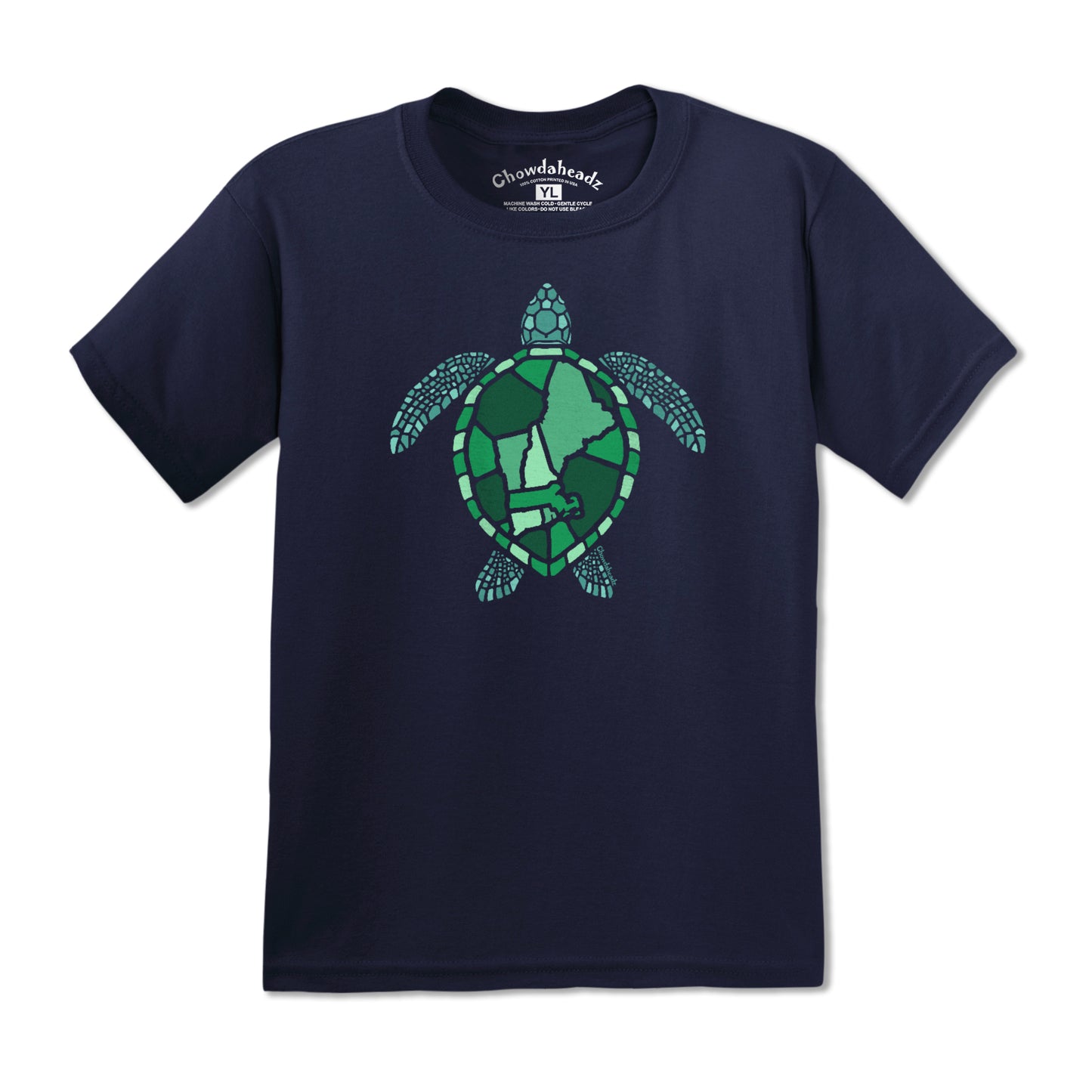 New England Sea Turtle Youth T-Shirt - Chowdaheadz