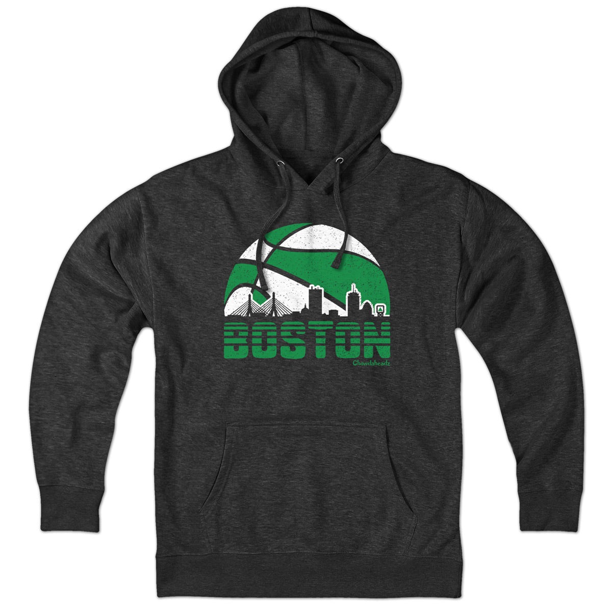 Boston Basketball Skyline Hoodie - Chowdaheadz