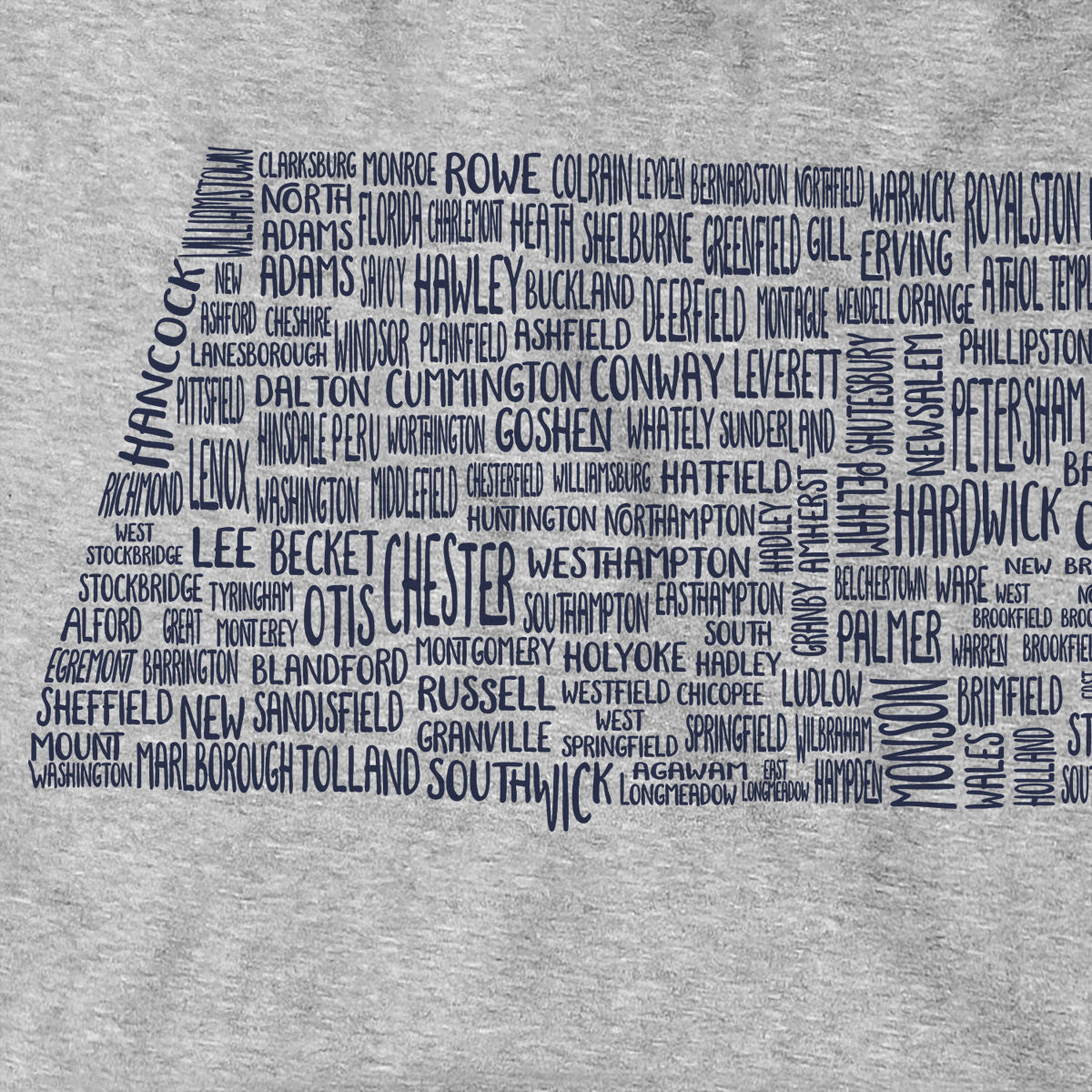 Massachusetts Cities & Towns Hoodie - Chowdaheadz