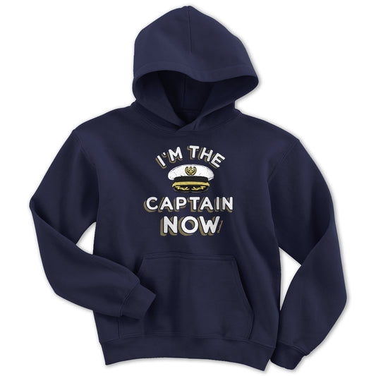 I'm The Captain Now Youth Hoodie - Chowdaheadz