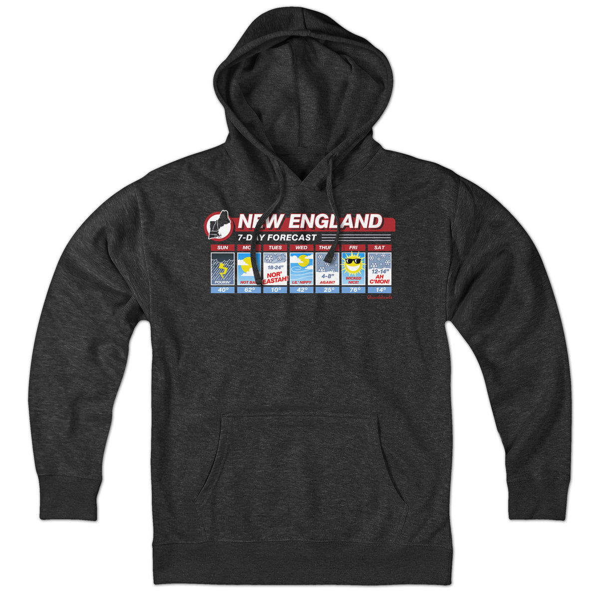 New England Weather Hoodie - Chowdaheadz
