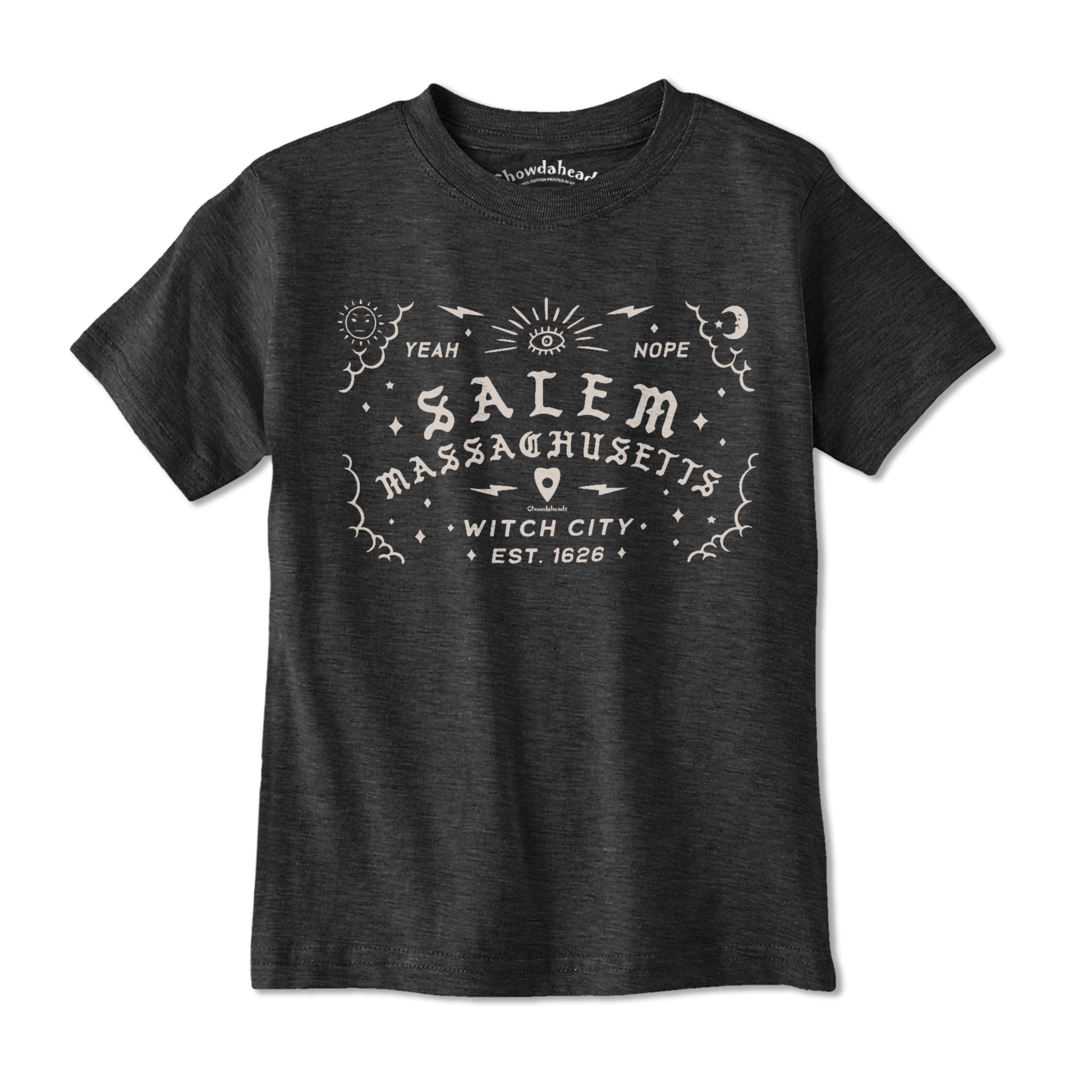 Salem Mass Spirit Board Youth T-Shirt - Chowdaheadz