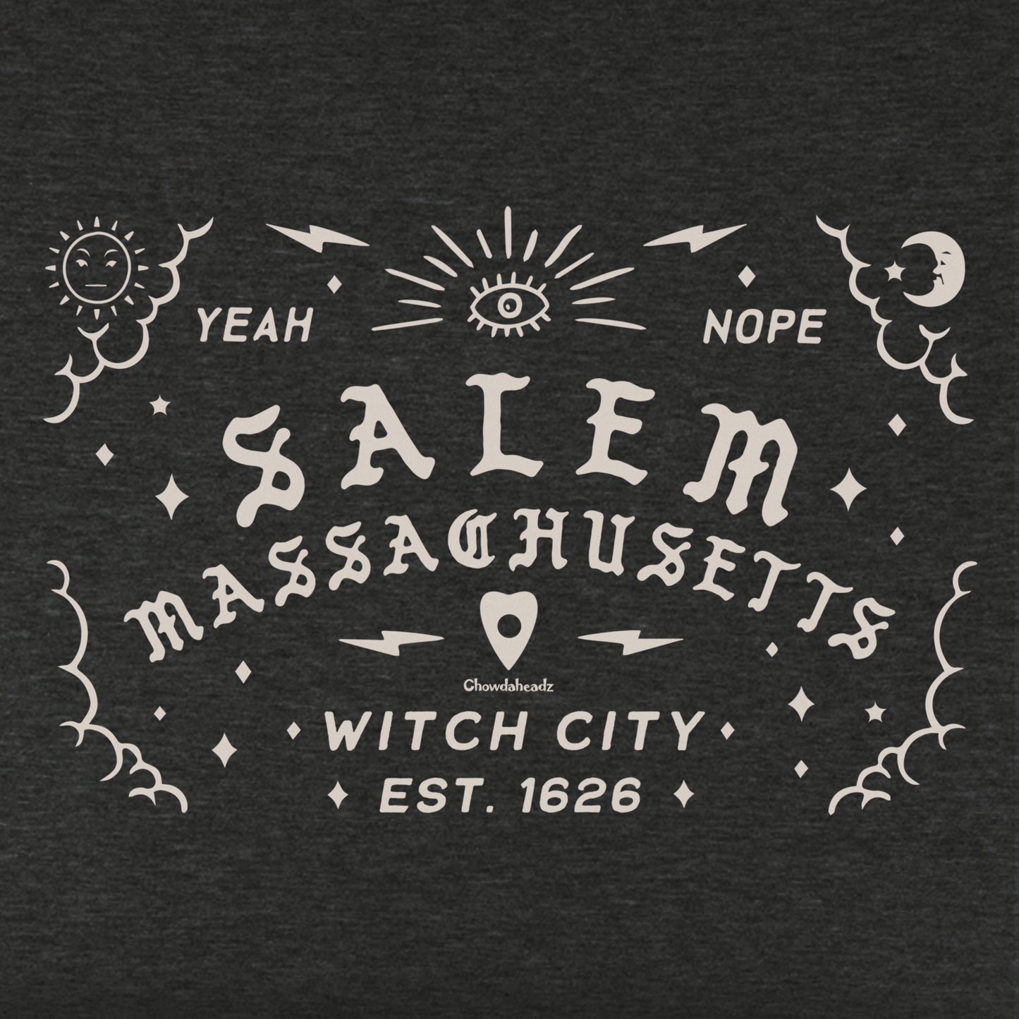 Salem Mass Spirit Board Youth T-Shirt - Chowdaheadz