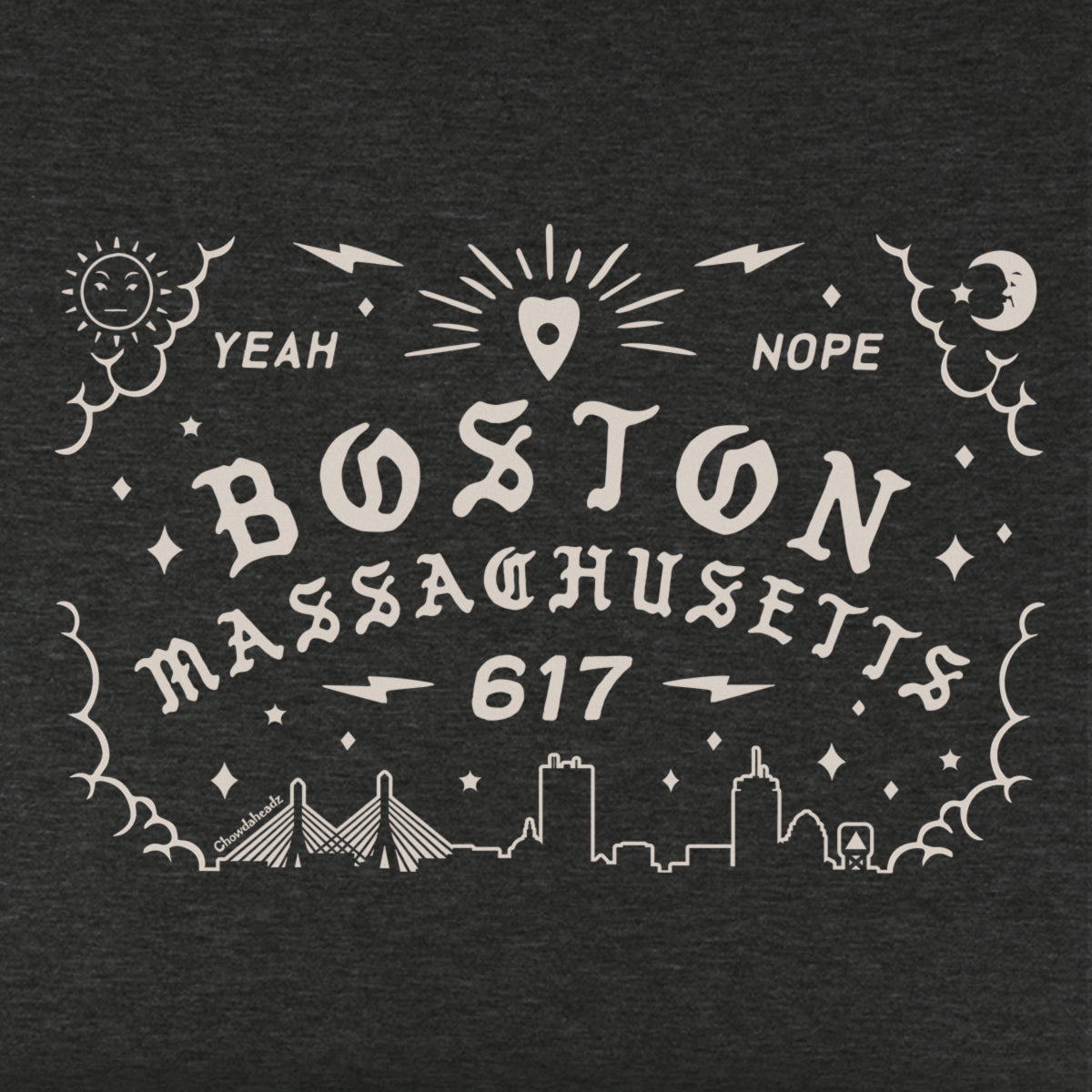 Boston Mass Spirit Board Youth T-Shirt - Chowdaheadz