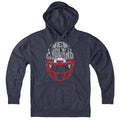 New England Football Helmet Hoodie - Chowdaheadz
