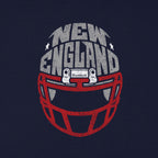 New England Football Helmet Youth Hoodie - Chowdaheadz