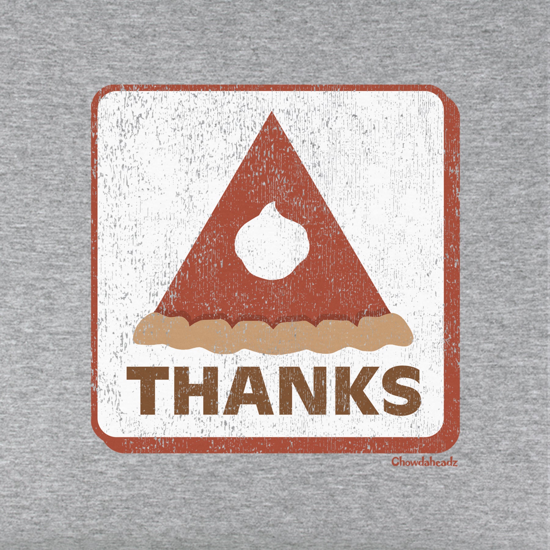 Thanks Thanksgiving Pie Sign Youth Hoodie - Chowdaheadz