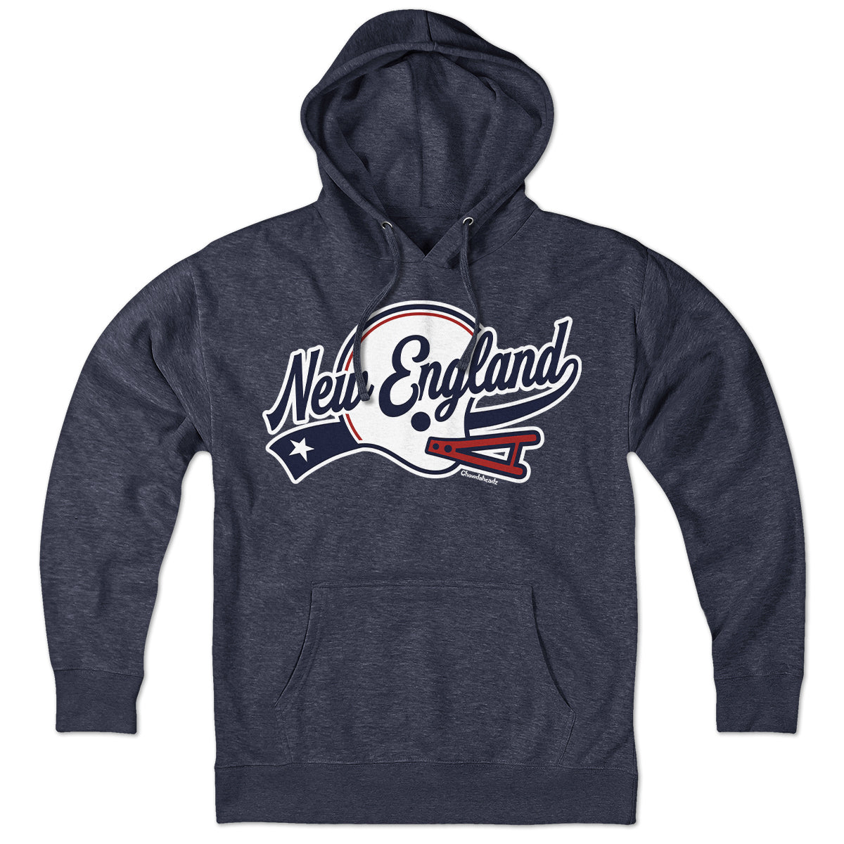 New England Helmet Script Hoodie