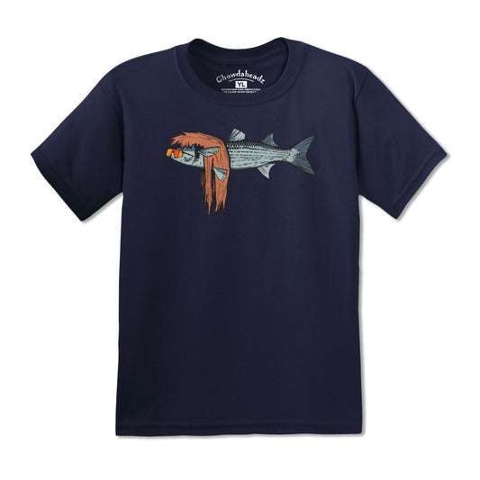 Mullet Fish Youth T-shirt - Chowdaheadz