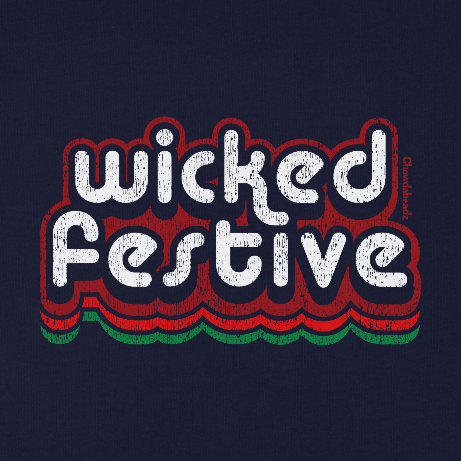 Wicked Festive Retro Youth Hoodie - Chowdaheadz