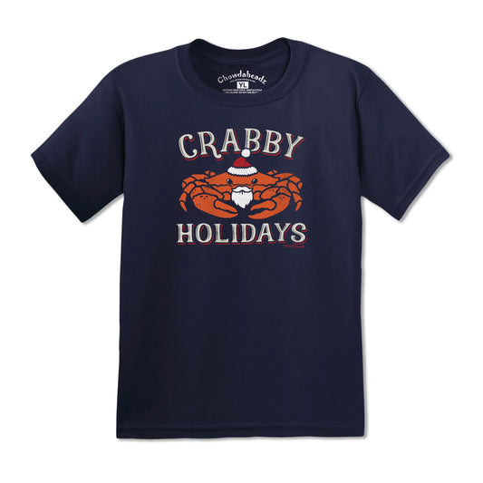 Crabby Holidays Youth T-Shirt - Chowdaheadz