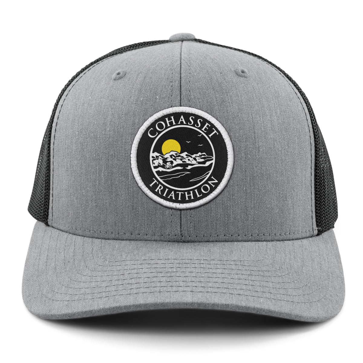 Cohasset Triathlon Blackout Patch Classic Snapback Trucker - Chowdaheadz