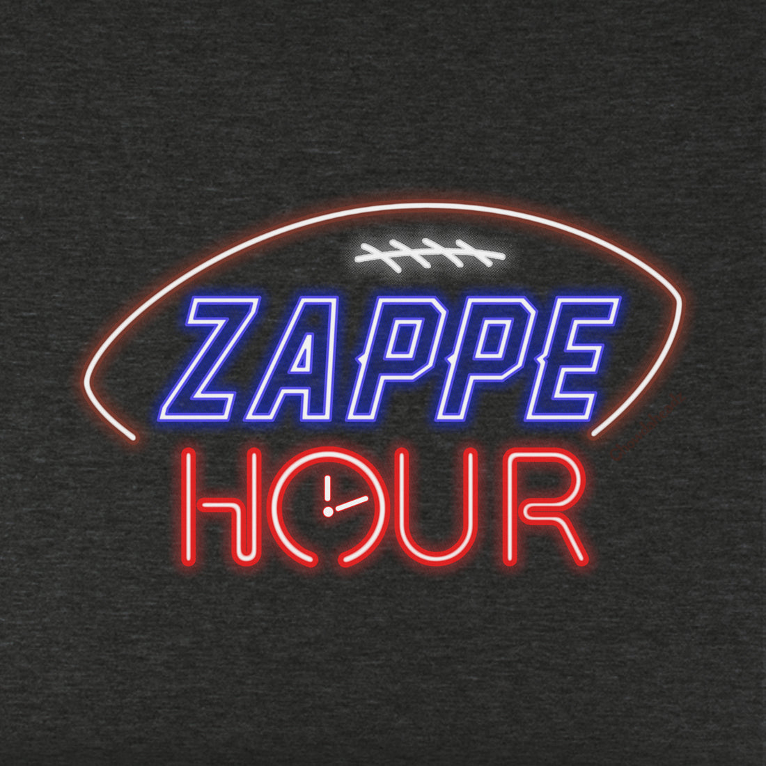 Zappe Hour Neon Sign Youth Hoodie - Chowdaheadz