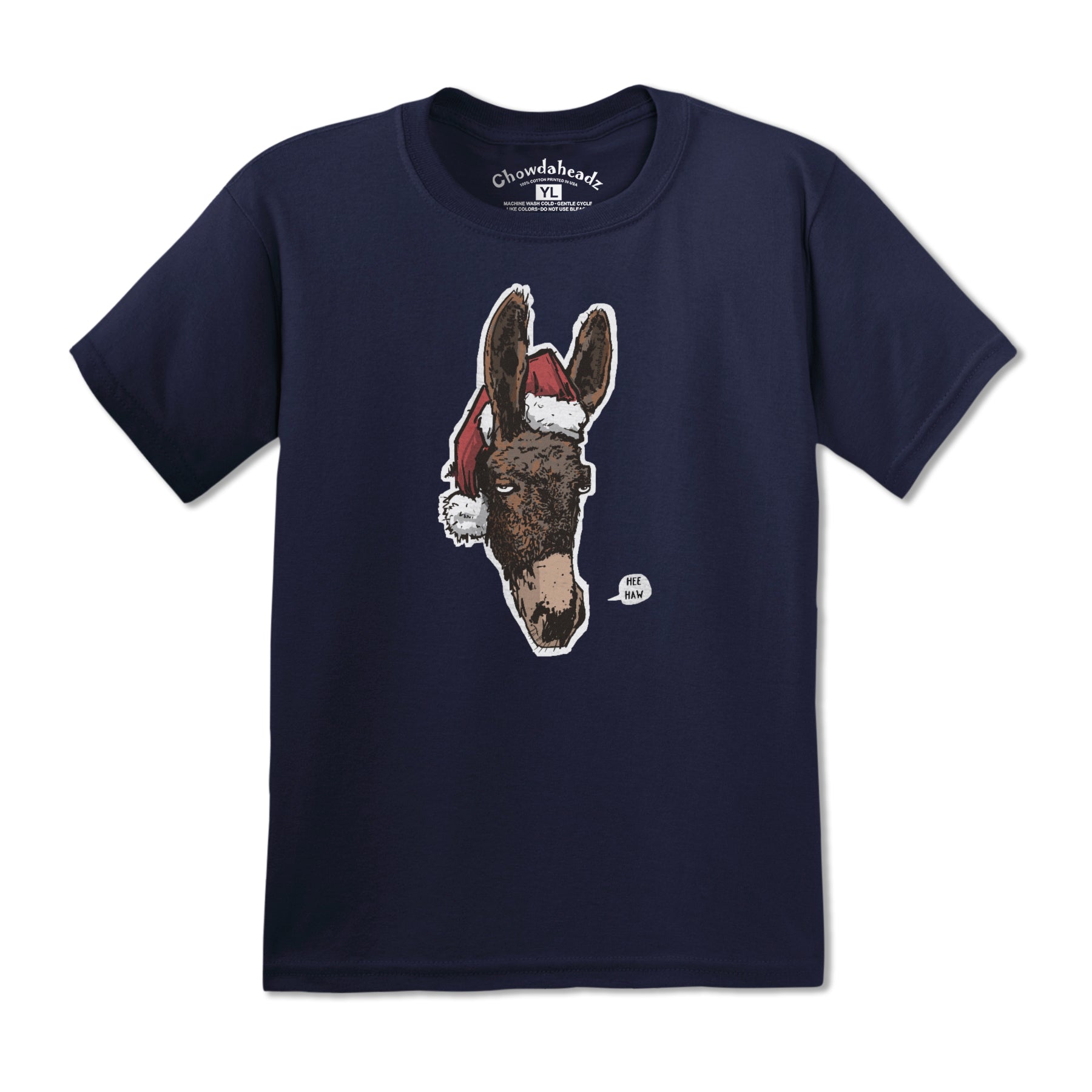Holiday Donkey Youth T-Shirt - Chowdaheadz
