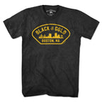 Black & Gold Boston Naval T-Shirt - Chowdaheadz