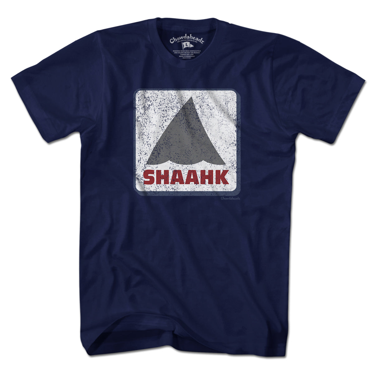Shaahk Fin Sign T-Shirt - Chowdaheadz