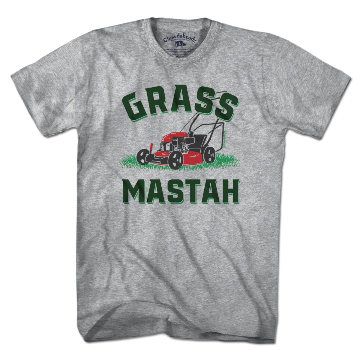 Grass Mastah Lawnmower T-Shirt - Chowdaheadz