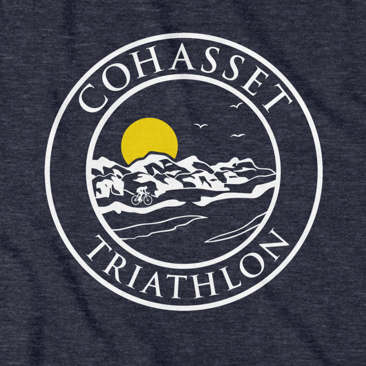 Cohasset Triathlon White Logo Hoodie - Chowdaheadz