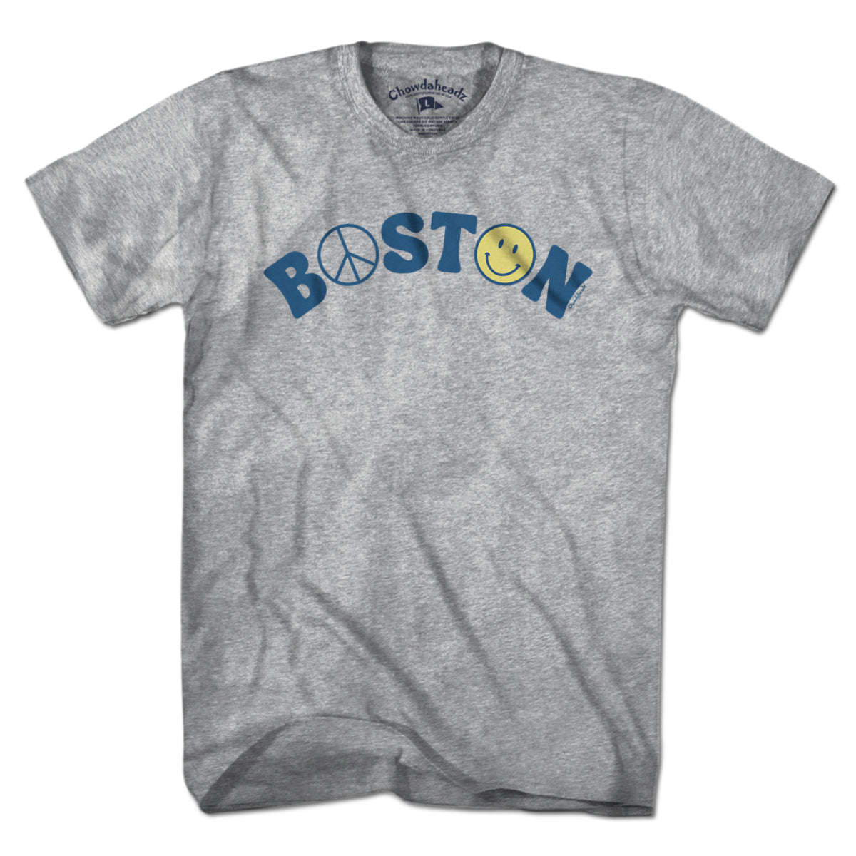 Boston Peace & Happiness T-Shirt - Chowdaheadz
