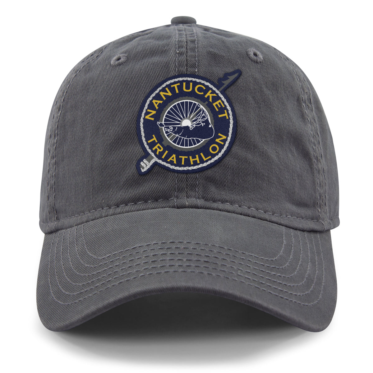 Nantucket Triathlon Printed Patch Dad Hat - Chowdaheadz