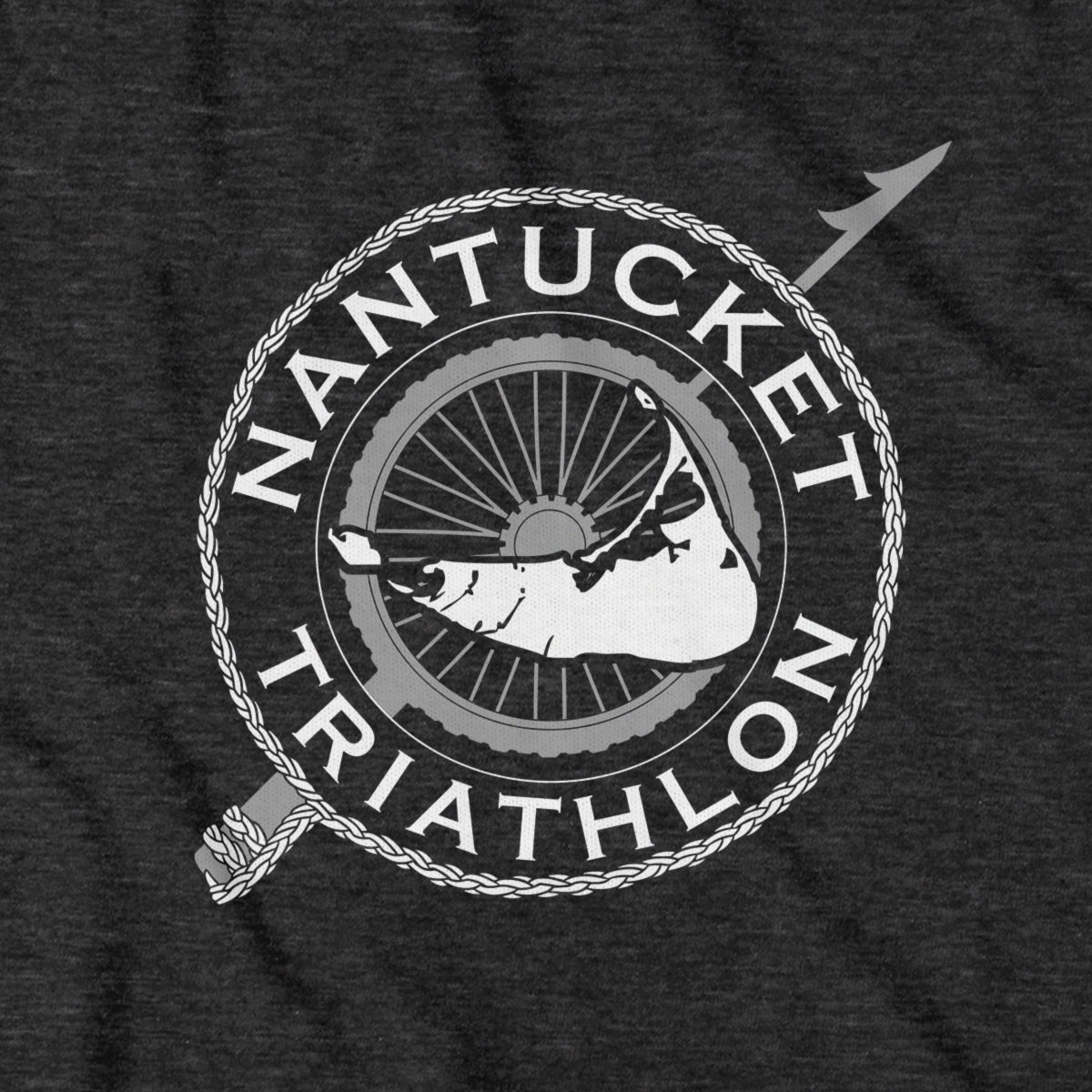 Nantucket Triathlon White Logo T-Shirt